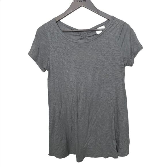Anthropologie T.LA Grey Flowy Top - Picture 2 of 5